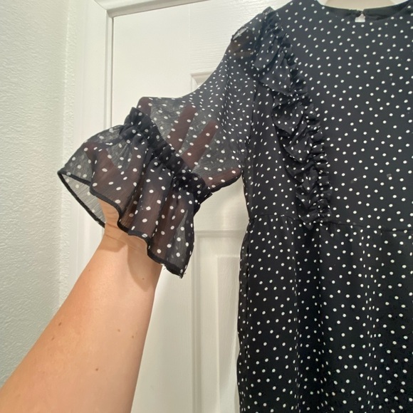Topshop Polka Dot Dress, 12-14 - Picture 3 of 7